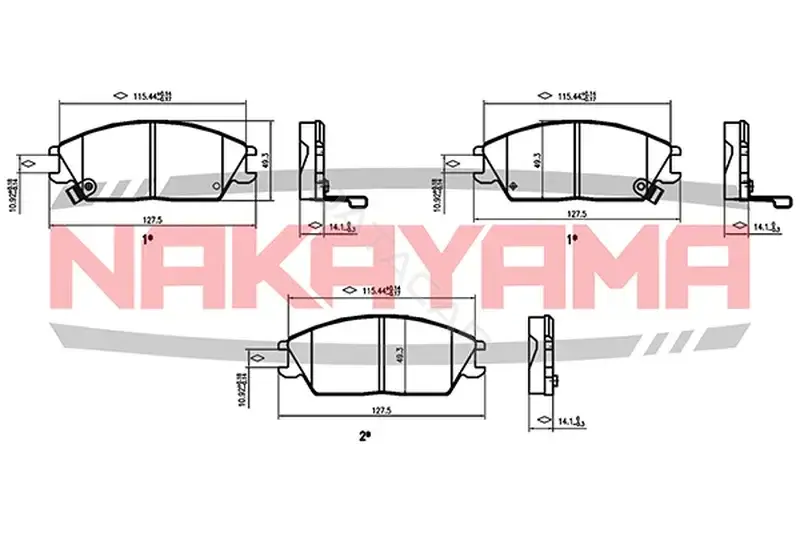 Тормозные колодки NAKAYAMA P0516NY