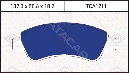 Тормозные колодки TATSUMI TCA1211