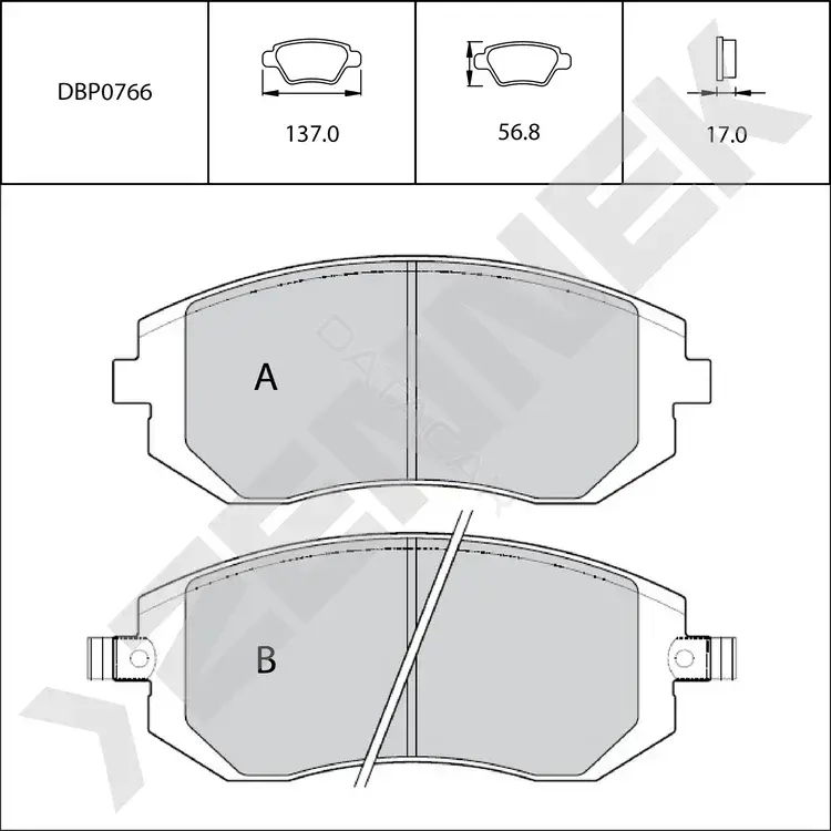 Тормозные колодки ZENNEK DBP0766