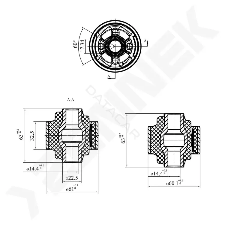 Сайлентблок рычага ZENNEK DSB0006