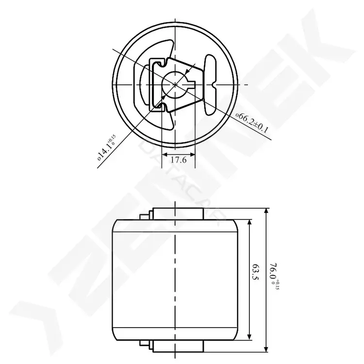 Сайлентблок рычага ZENNEK DSB0007