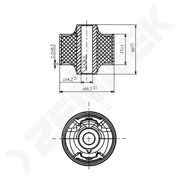 Сайлентблок рычага ZENNEK DSB0009