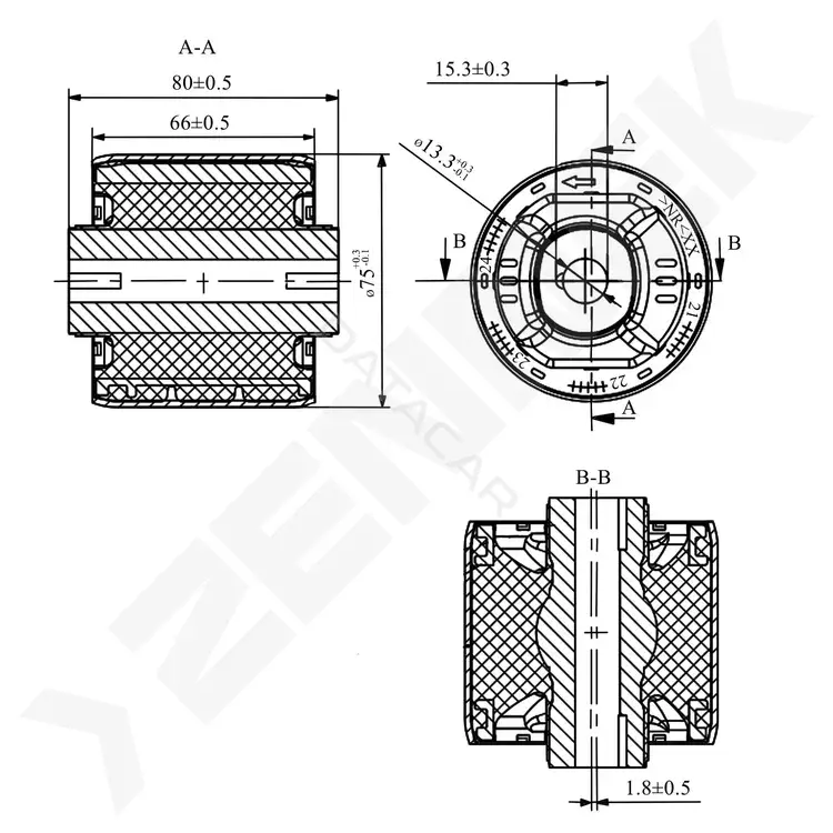 Сайлентблок рычага ZENNEK DSB0010