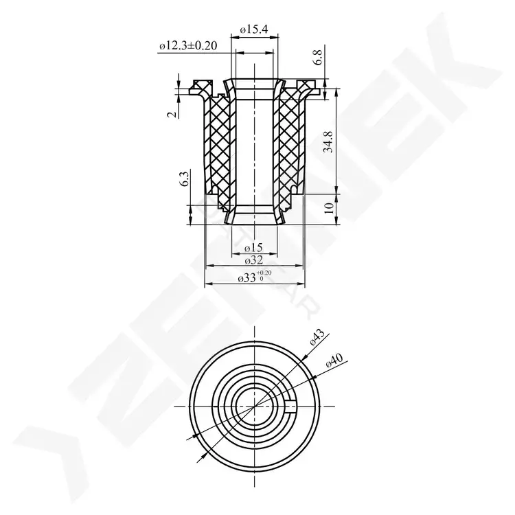 Сайлентблок рычага ZENNEK DSB0013