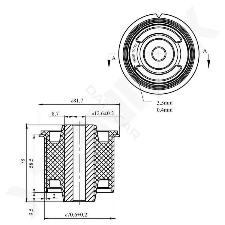 Сайлентблок рычага ZENNEK DSB0015