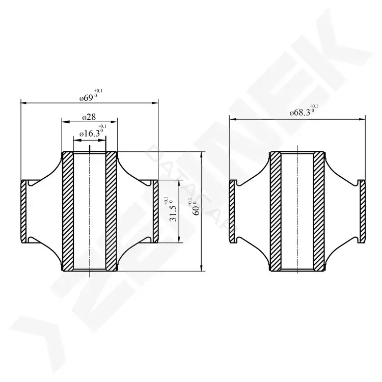 Сайлентблок рычага ZENNEK DSB0023