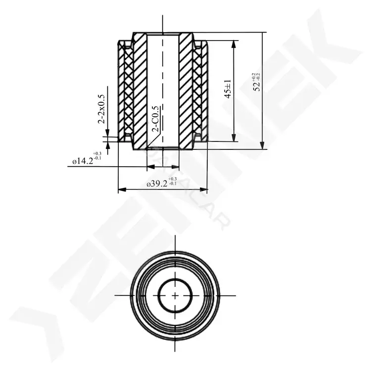 Сайлентблок рычага ZENNEK DSB0025
