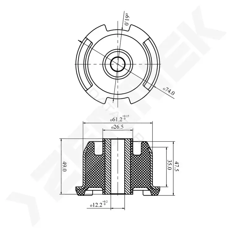 Сайлентблок рычага ZENNEK DSB0029