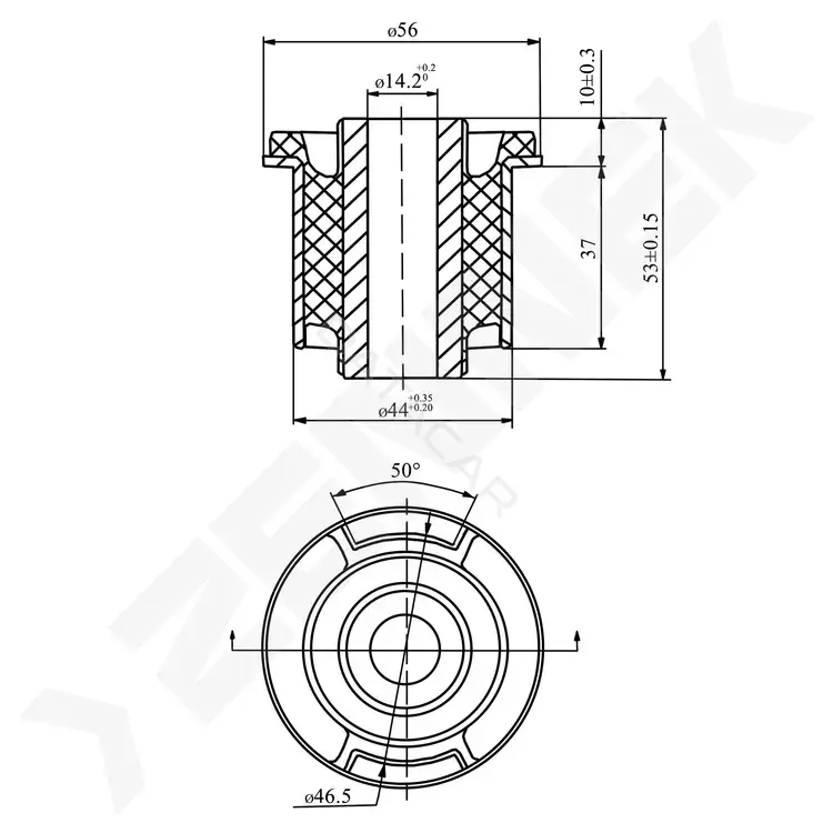 Сайлентблок рычага ZENNEK DSB0034