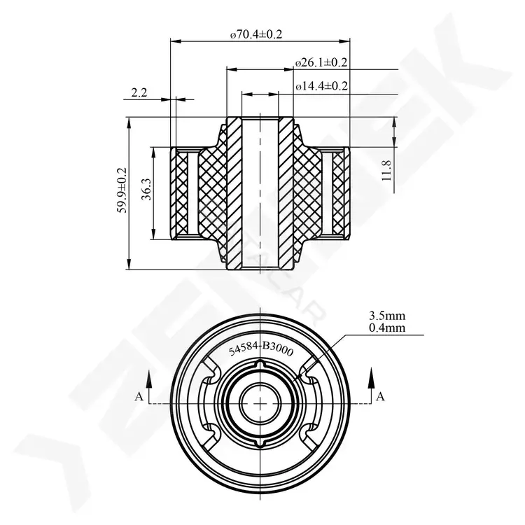 Сайлентблок рычага ZENNEK DSB0035