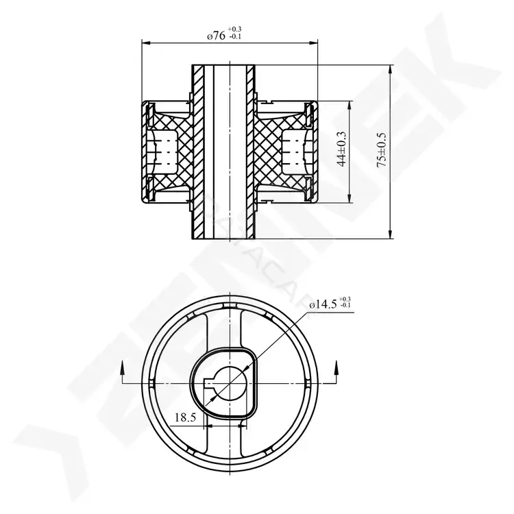 Сайлентблок рычага ZENNEK DSB0038
