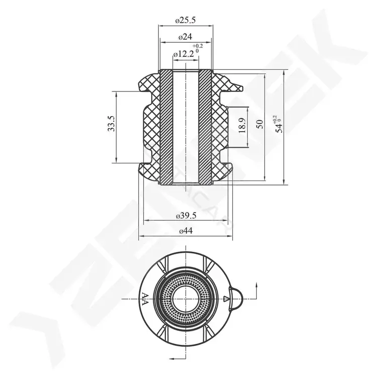 Сайлентблок рычага ZENNEK DSB0042