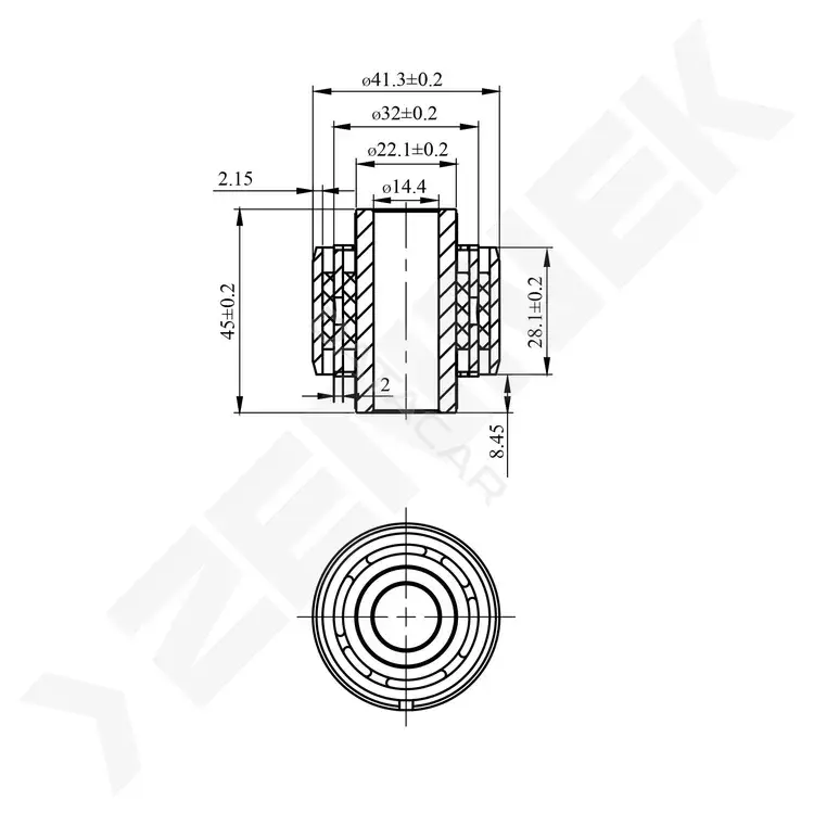 Сайлентблок рычага ZENNEK DSB0043