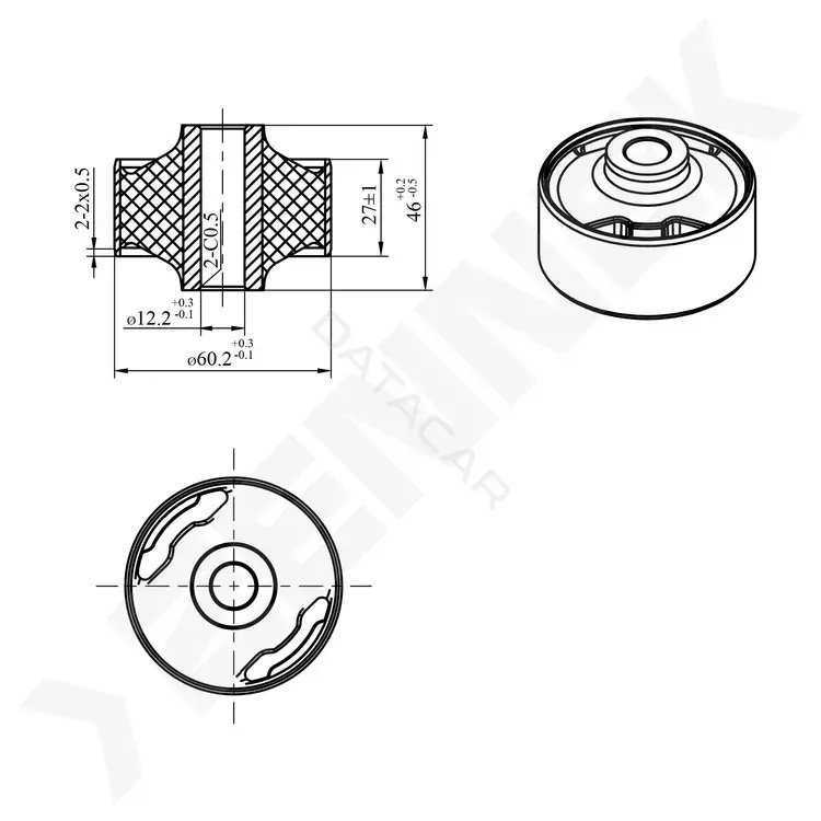 Сайлентблок рычага ZENNEK DSB0046