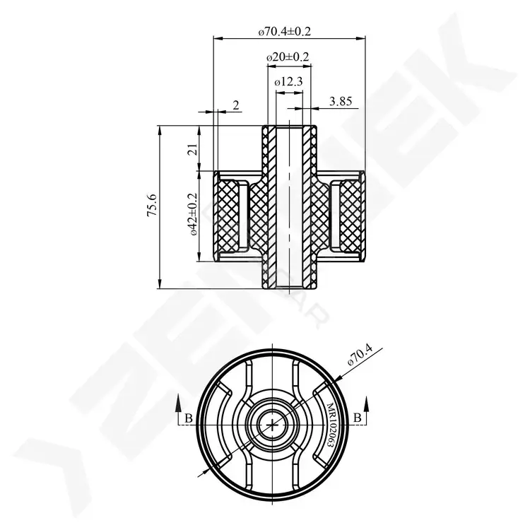 Сайлентблок рычага ZENNEK DSB0047