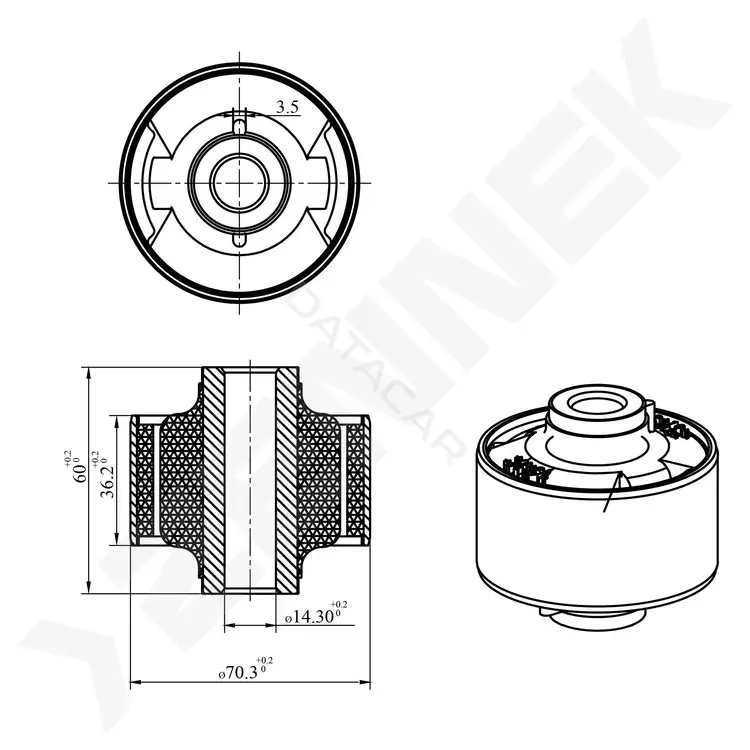 Сайлентблок рычага ZENNEK DSB0051