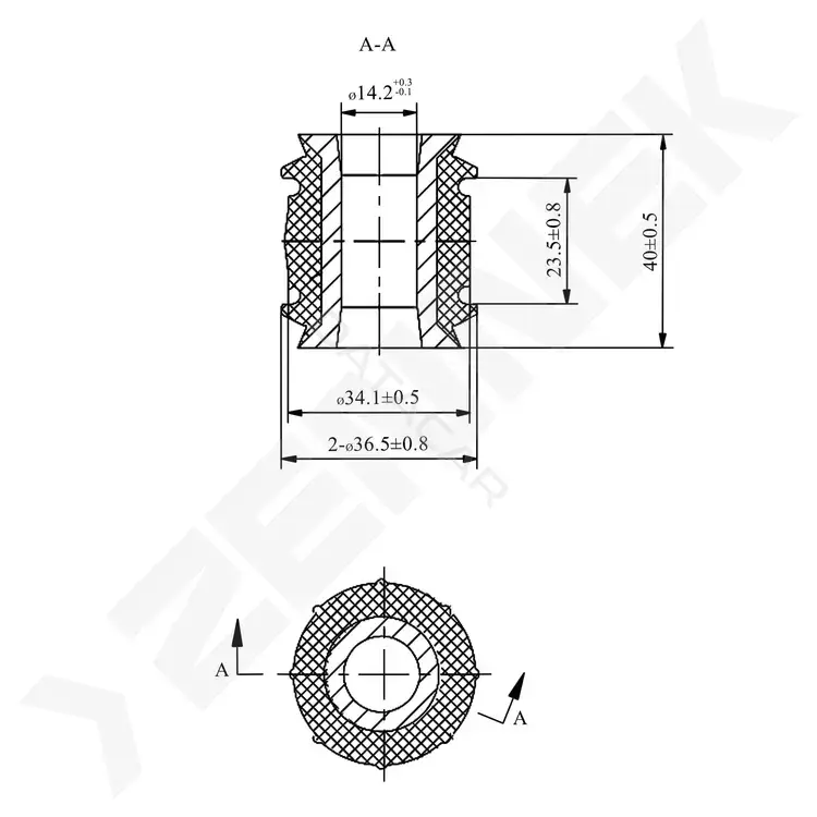Сайлентблок рычага ZENNEK DSB0057