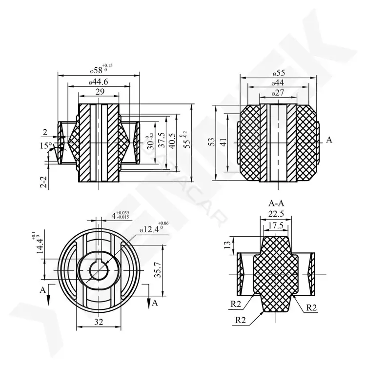 Сайлентблок рычага ZENNEK DSB0060