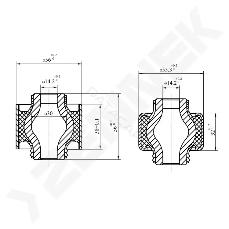 Сайлентблок рычага ZENNEK DSB0064