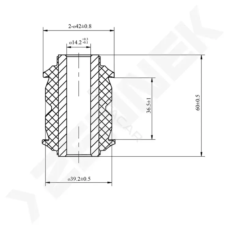 Сайлентблок рычага ZENNEK DSB0067