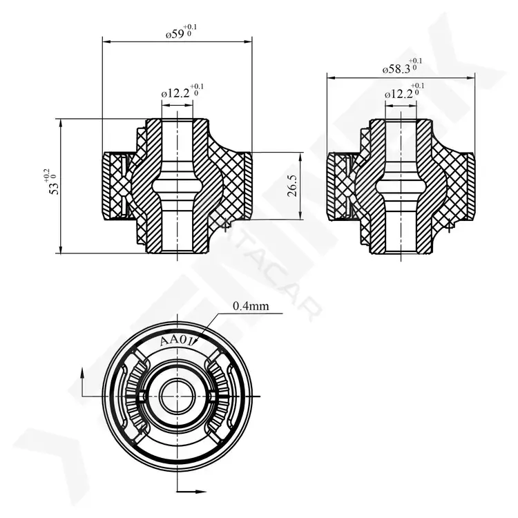 Сайлентблок рычага ZENNEK DSB0071