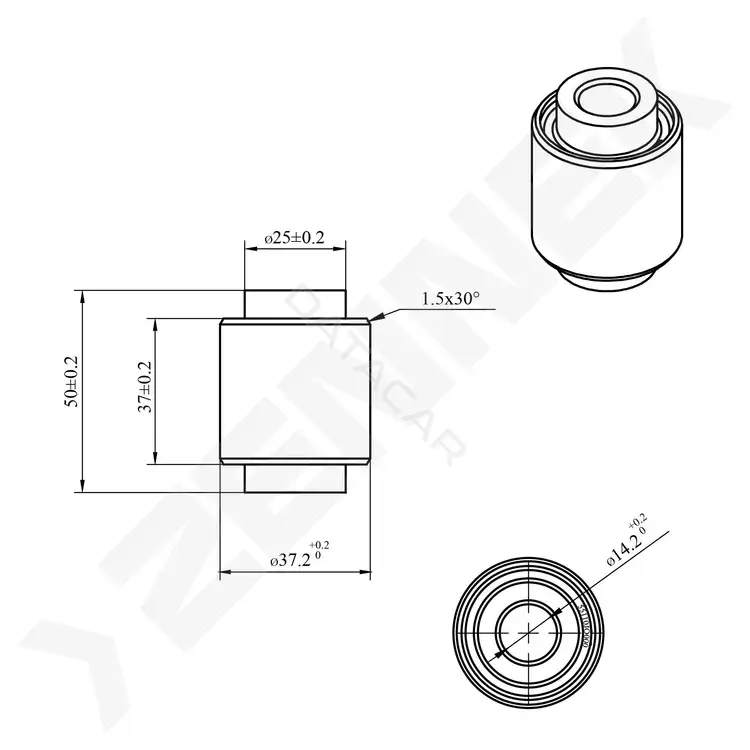 Сайлентблок рычага ZENNEK DSB0077