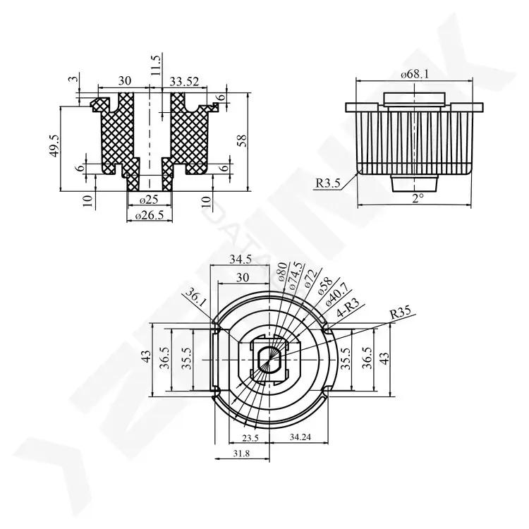 Сайлентблок рычага ZENNEK DSB0081