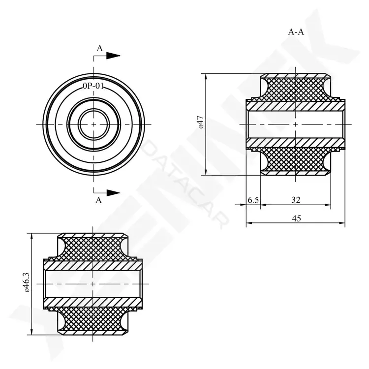 Сайлентблок рычага ZENNEK DSB0084