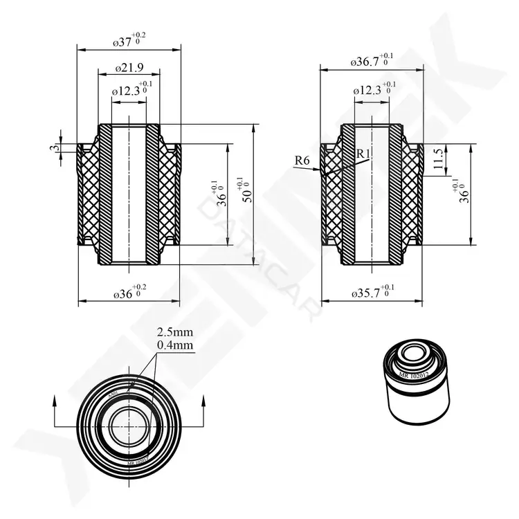 Сайлентблок рычага ZENNEK DSB0085