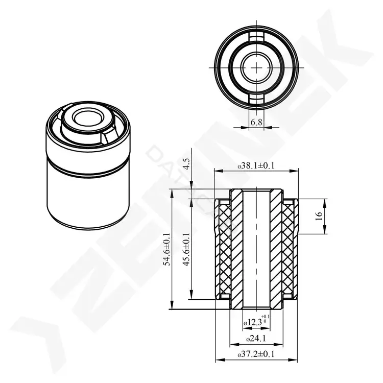 Сайлентблок рычага ZENNEK DSB0088