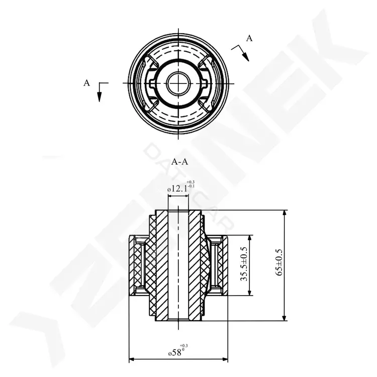 Сайлентблок рычага ZENNEK DSB0092