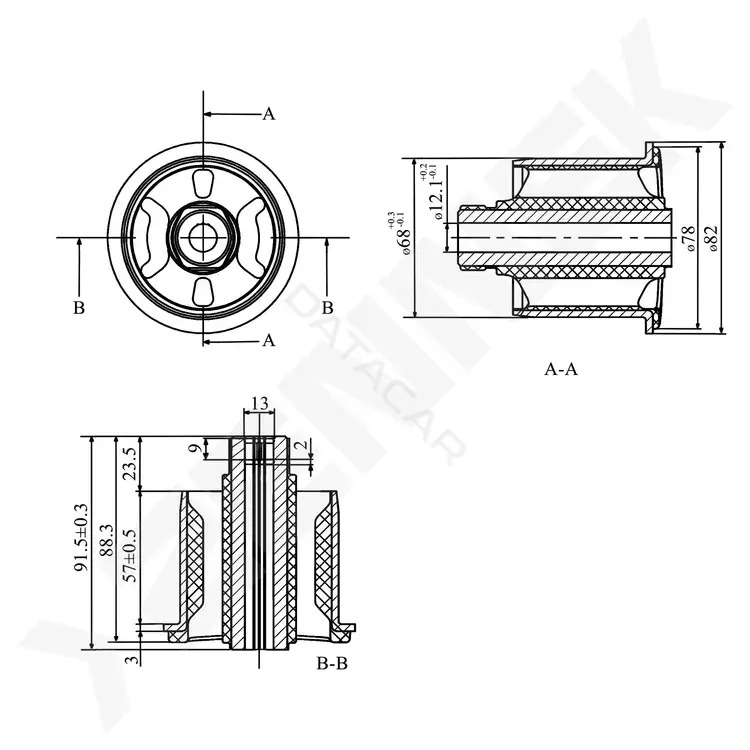 Сайлентблок рычага ZENNEK DSB0097