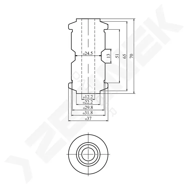 Сайлентблок рычага ZENNEK DSB0101