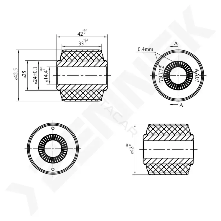 Сайлентблок рычага ZENNEK DSB0103