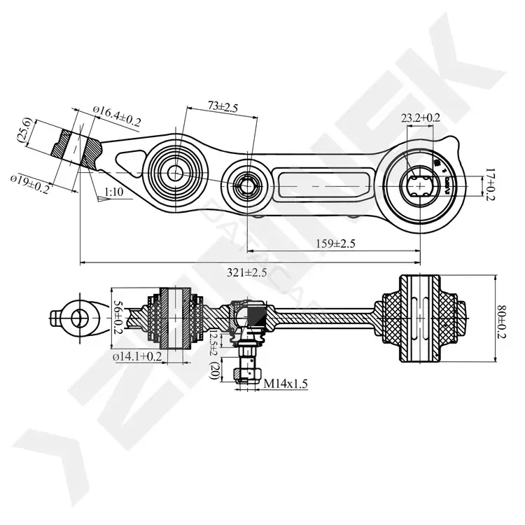 Рычаги ZENNEK DCA0247