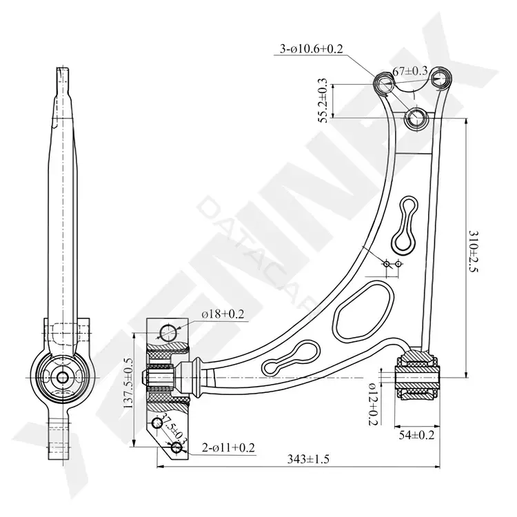 Рычаги ZENNEK DCA0250