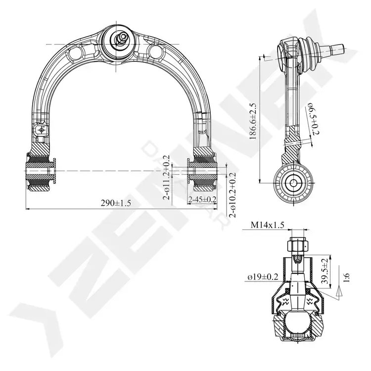 Рычаги ZENNEK DCA0251