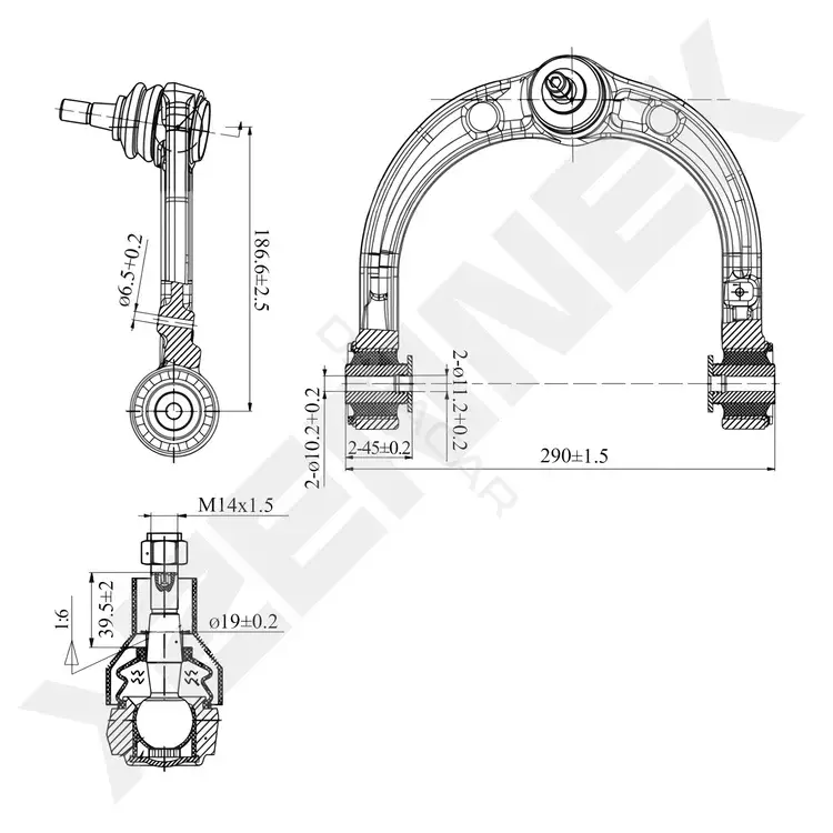 Рычаги ZENNEK DCA0252
