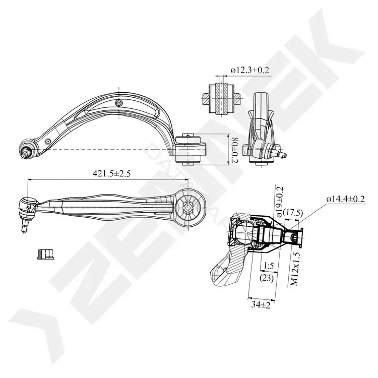Рычаги ZENNEK DCA0257