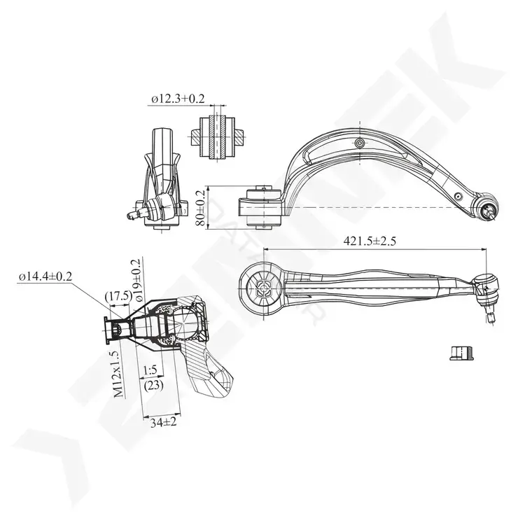 Рычаги ZENNEK DCA0258