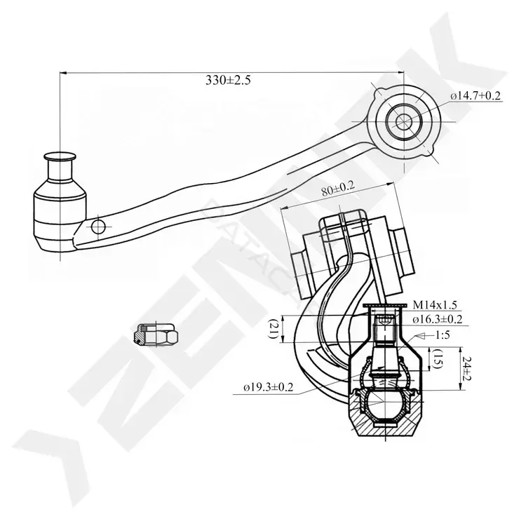 Рычаги ZENNEK DCA0270