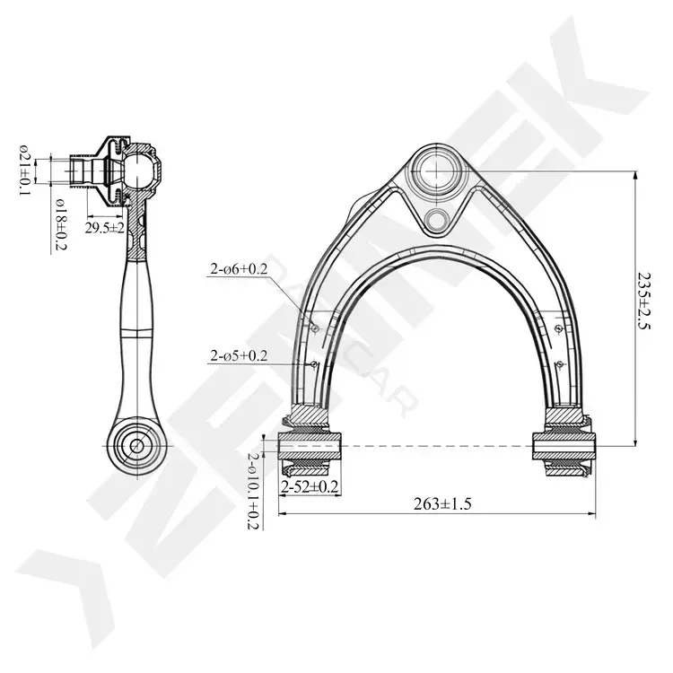 Рычаги ZENNEK DCA0272