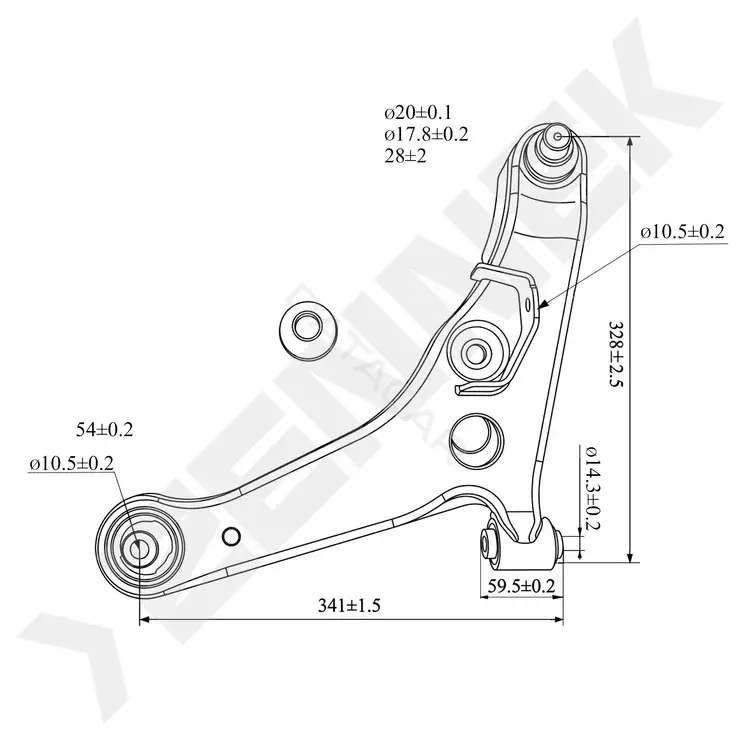 Рычаги ZENNEK DCA0280