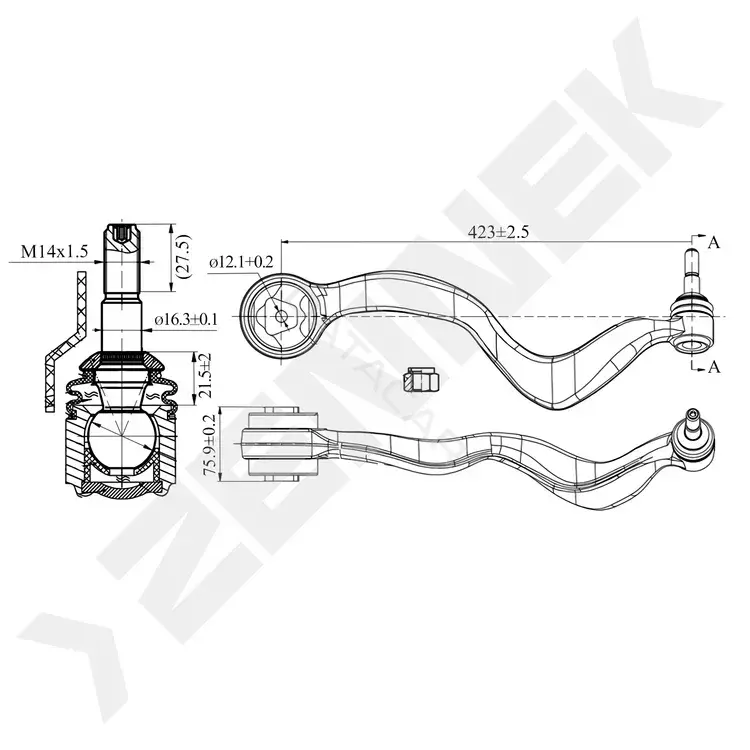 Рычаги ZENNEK DCA0287