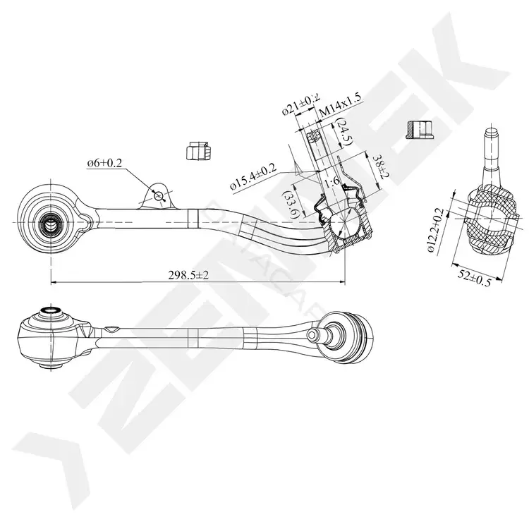Рычаги ZENNEK DCA0288