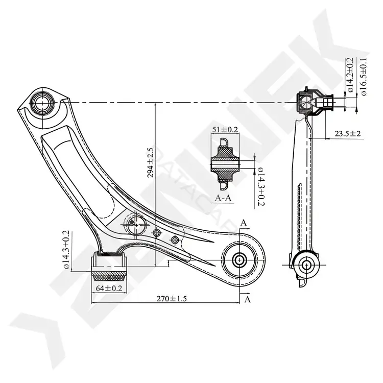 Рычаги ZENNEK DCA0302