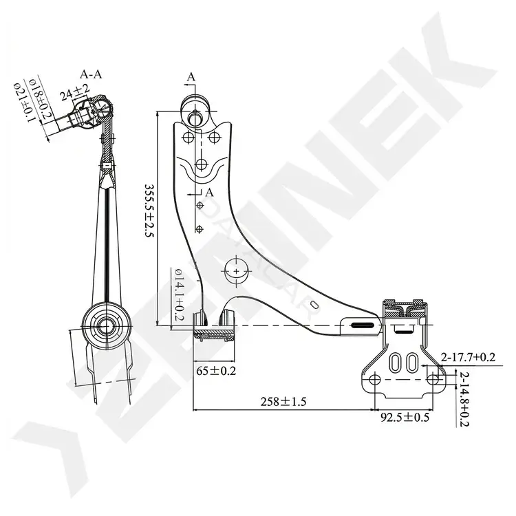 Рычаги ZENNEK DCA0307