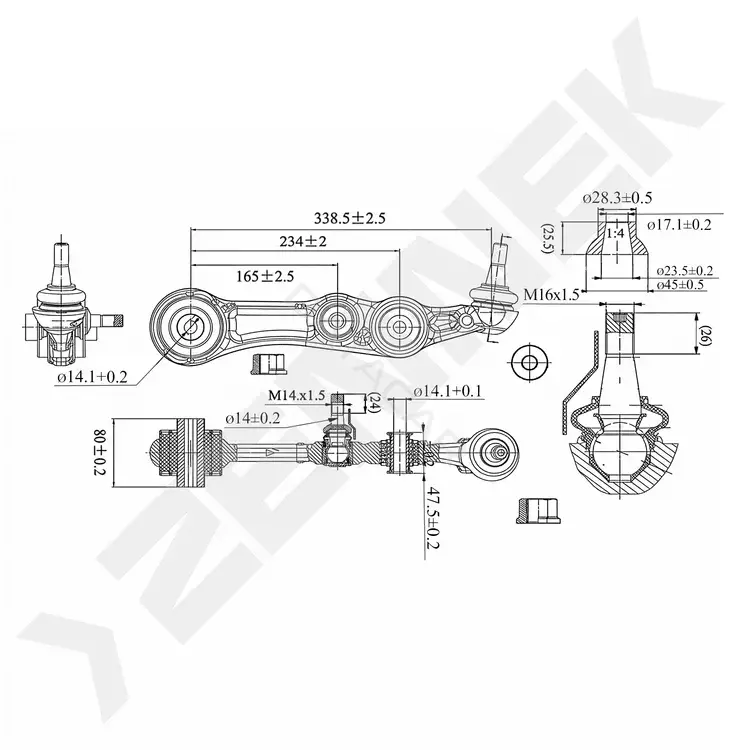 Рычаги ZENNEK DCA0309
