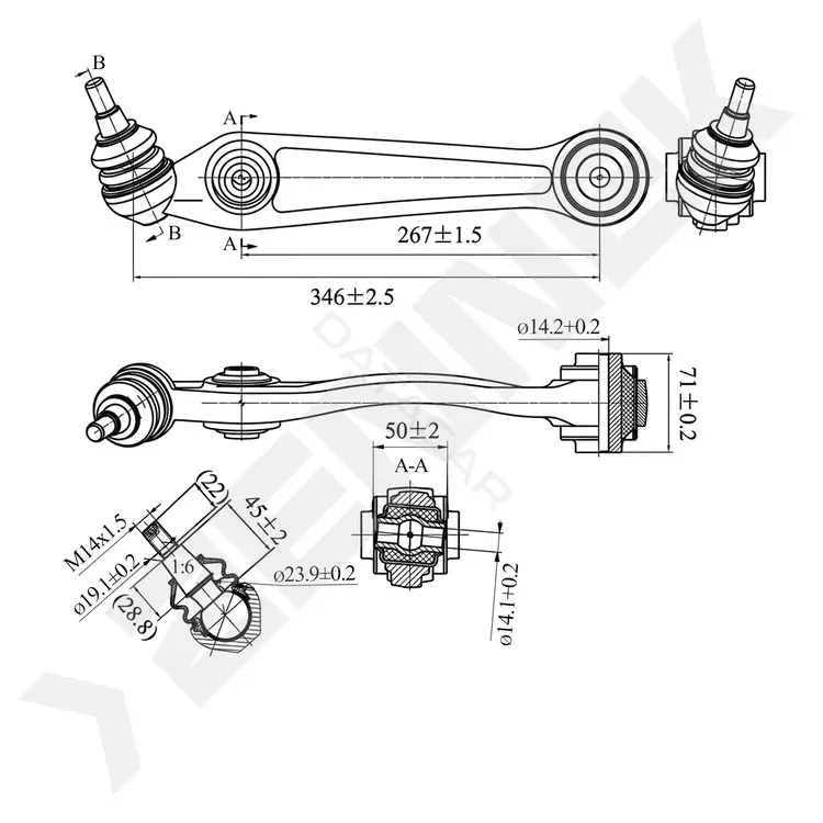 Рычаги ZENNEK DCA0321