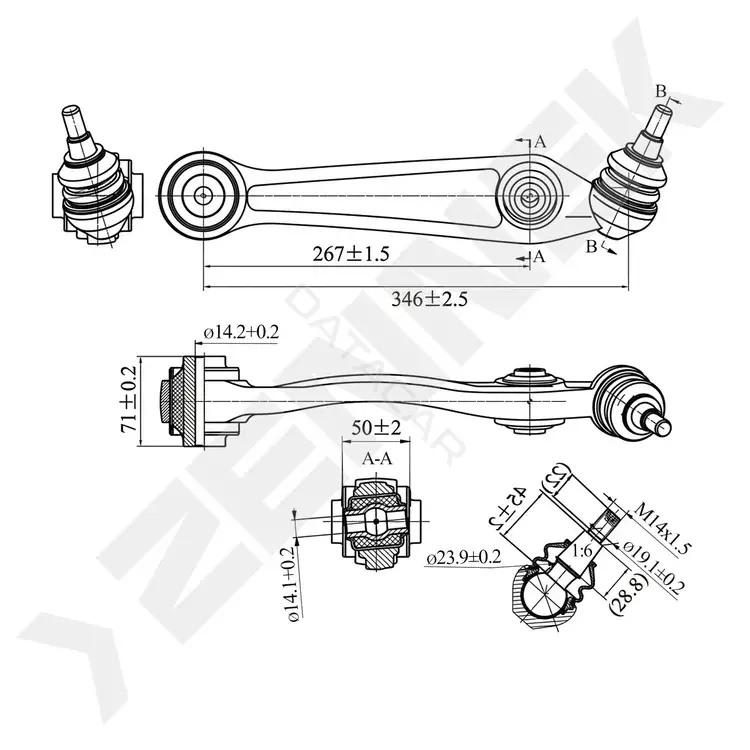 Рычаги ZENNEK DCA0322